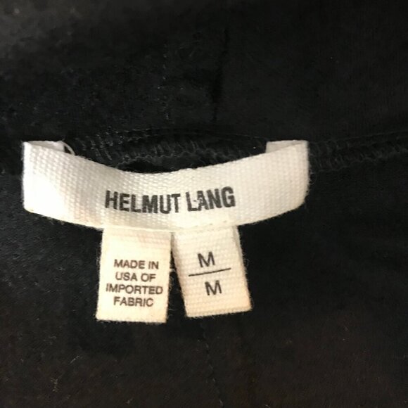 Helmut Lang Black 100% Wool Cardigan With Belt Size M - Picture 7 of 8